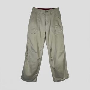 Tommy Hilfiger Boy’s Y2K Vintage Baggy Leg Deep pocket Khaki Pants